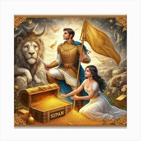 King And Queen Of Sipan Canvas Print