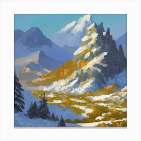 Fantastic mountain landscape Canvas Print