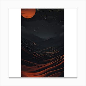 Night Landscape Canvas Print