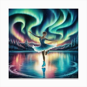 Ice Skater Canvas Print