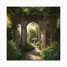 Garden Gate Canvas Print