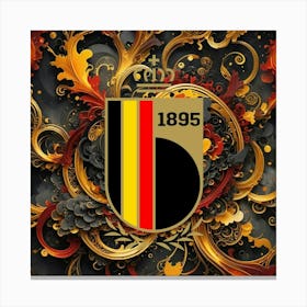 Belgium National Football Team Logo Wall Art 16 Canvas Print