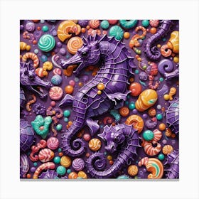 Seahorses 16 Canvas Print