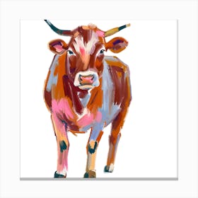 Hereford Cow 01 Canvas Print