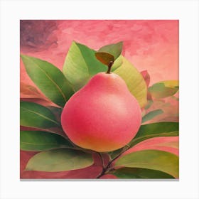 Pear On A Branch Canvas Print