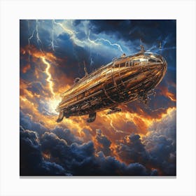 Zeppelin Art Canvas Print