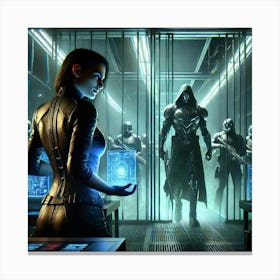 Echoes Of The Vanguard Episode3 Zoya And Darius 1024x1024 Canvas Print