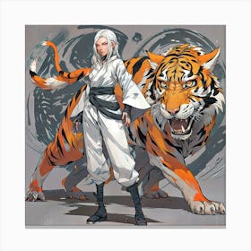 Tiger Maiden Canvas Print