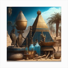 Egyptian Art Canvas Print