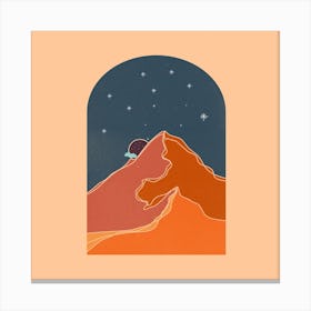 Mountain Stars Canvas Print
