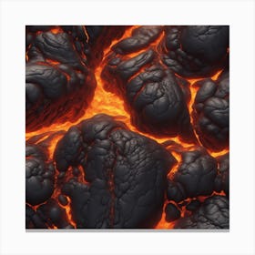 Lava texture 17 Canvas Print