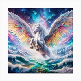 Pegasus In The Sky Canvas Print