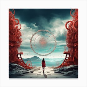 'The Red Door' Canvas Print