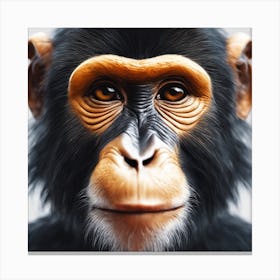 Chimpanzee Portrait 31 Canvas Print