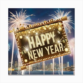 Happy New Year 1 Canvas Print