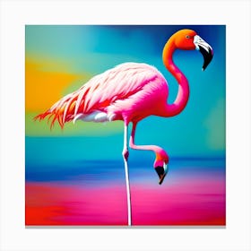 Pink Flamingo Canvas Print