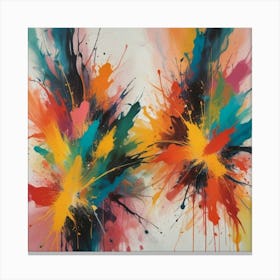 Colorful Splashes 10 Canvas Print