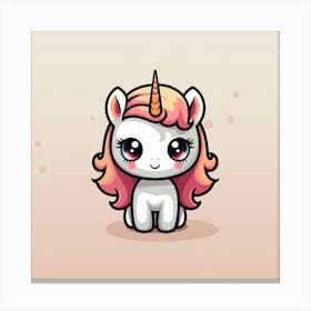 Cute Unicorn 236 Canvas Print