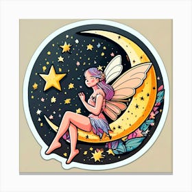 A whimsical fairy with delicate wings 1 Canvas Print