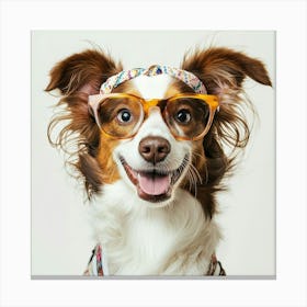 Dog In Glasses 3 Toile