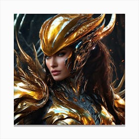 Golden Warrior jkvf Canvas Print