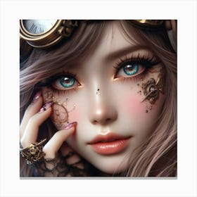 Steampunk Girl 2 Canvas Print