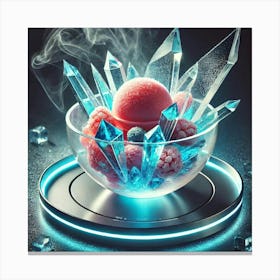 A Sci Fi Themed Dessert Called Crystal Shard Sorbet Canvas Print