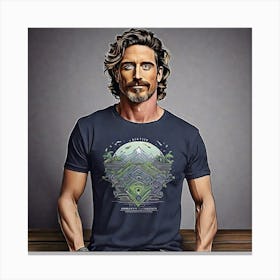 Man In T-Shirt Canvas Print