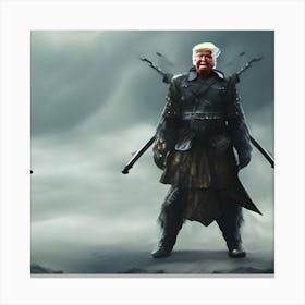 Trump the savior Canvas Print