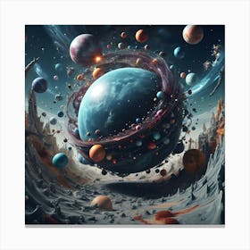 3d Universe 2 Canvas Print