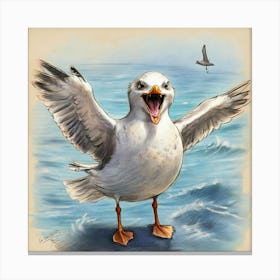 Seagull 8 Canvas Print