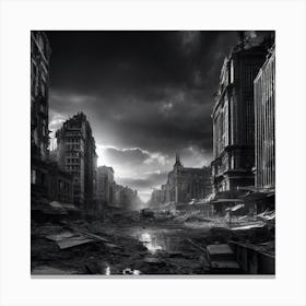 Apocalypse City Canvas Print