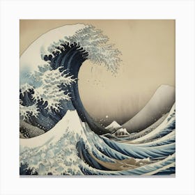 Great Wave Off Kanagawa 20 Canvas Print