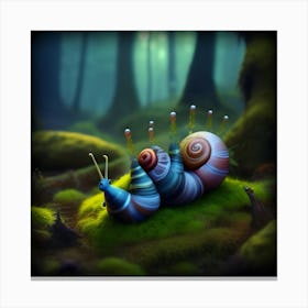 Alien Snails 11 Canvas Print