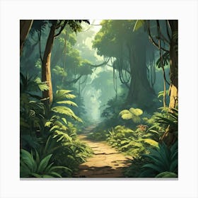 Tranquil Jungle Canvas Print