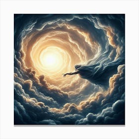 Man In The Clouds Canvas Print