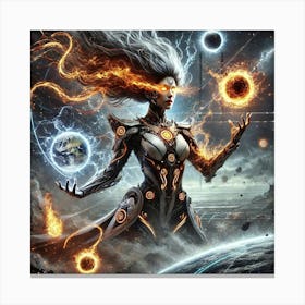 Queen Sorath Elemental Corruption Sci Fi Canvas Print