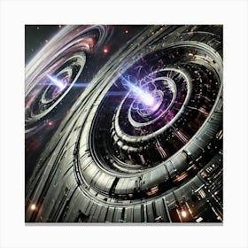 Void Serpent Dark Matter Projectors Canvas Print