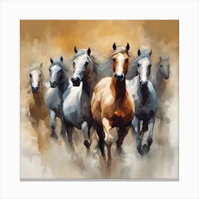 Horses Running 2 Canvas Print