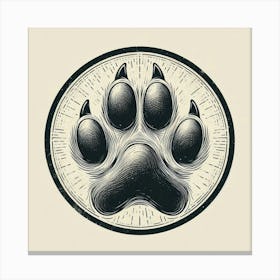 Paw Print Canvas Print