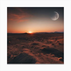 Desert Landscape - Desert Stock Videos & Royalty-Free Footage 38 Canvas Print
