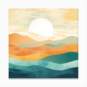 The Sun Rising Canvas Print