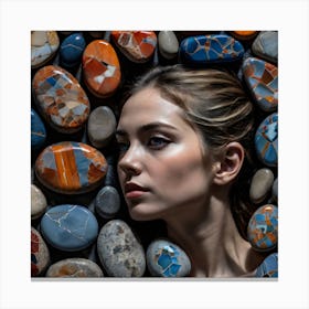 Portrait Of A Young Woman Canvas Print