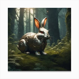 Rabbit In The Forest 36 Canvas Print