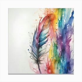 Feather Painting 14 Canvas Print