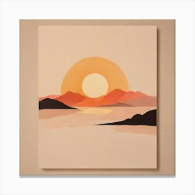 Sunset Painting 5 Canvas Print