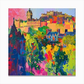 Abstract Park Collection Princes Street Gardens Edinburgh Scotland 1 Canvas Print