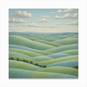 'The Rolling Hills' Canvas Print