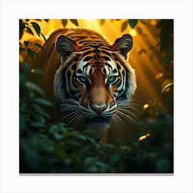 Tiger In The Forest 3 Canvas Print