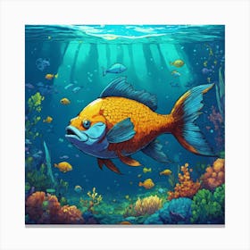 Fish In The Sea 2 Canvas Print